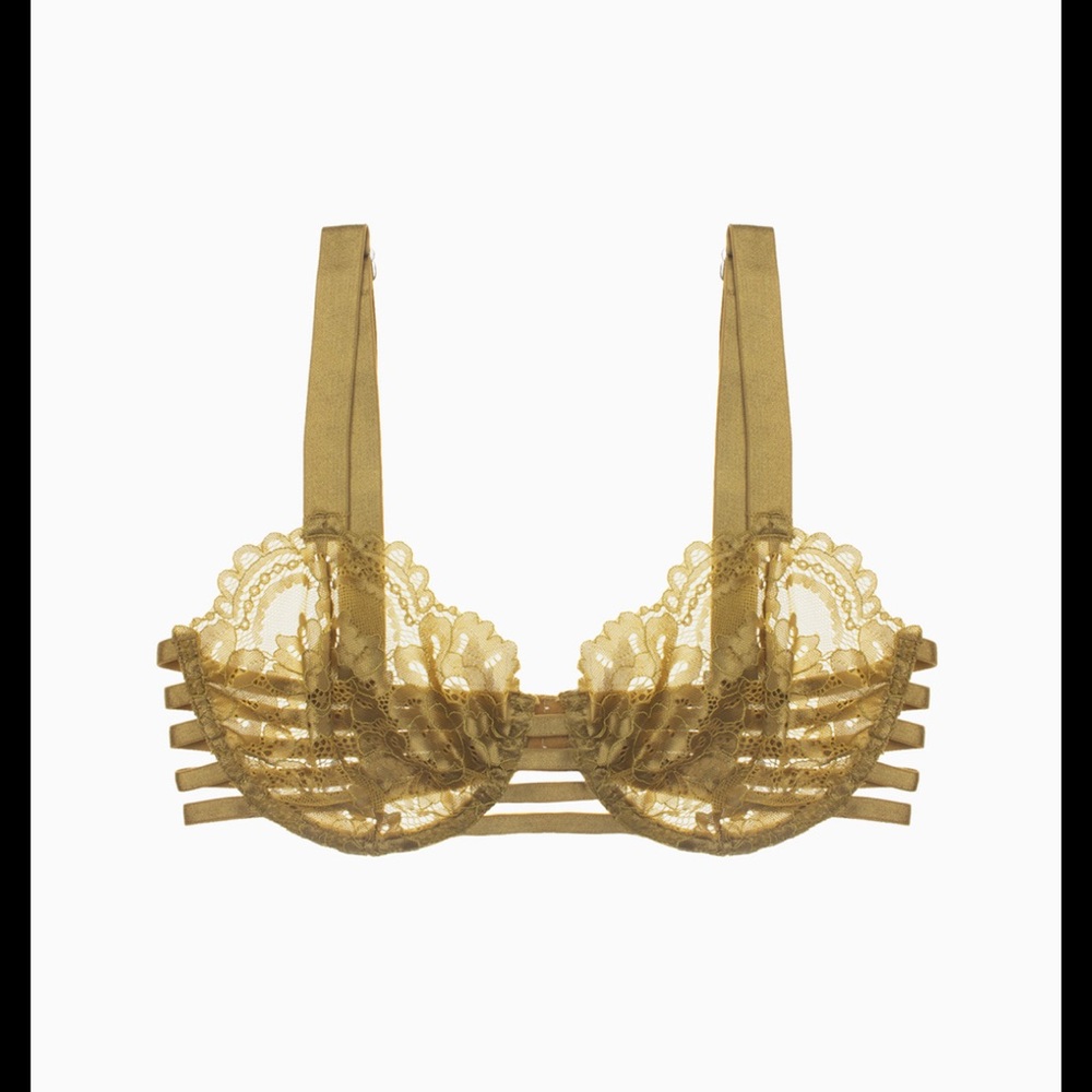 Lulu Strap Bra Chartreuse size 36 F - worn once